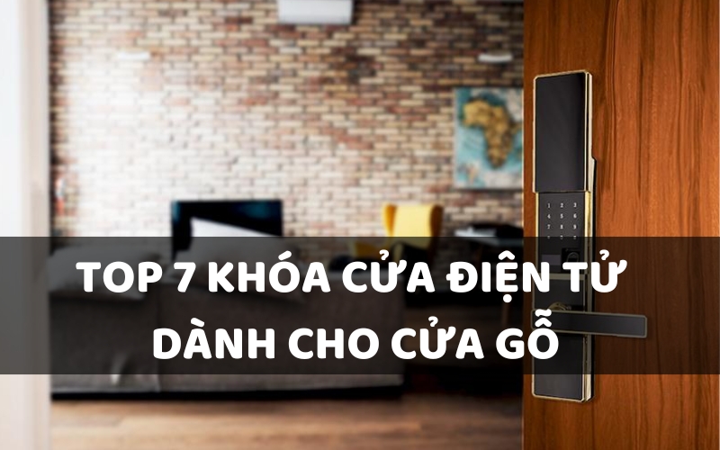 khóa cửa điện tử cửa gỗ