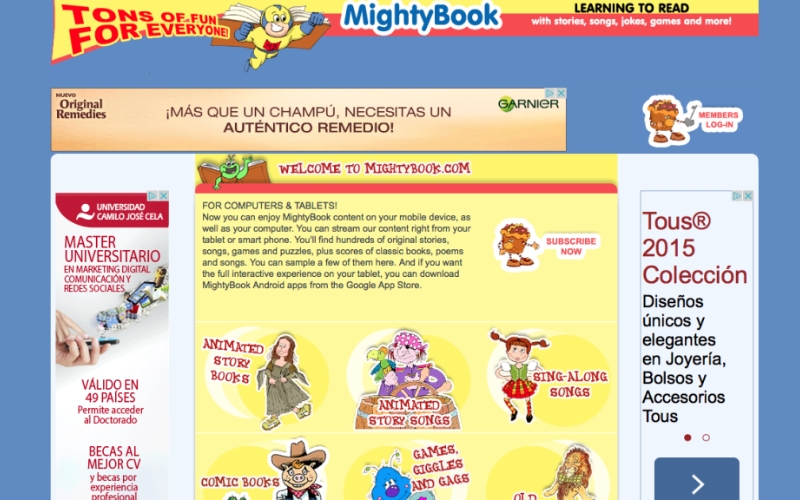 trang web học tiếng Anh Mighty Book